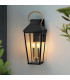 Hinkley Dawson Outdoor Wall Lantern Traditional Black Burnished Bronze accent IP44 2x E14-2
