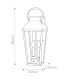 Hinkley Dawson Outdoor Wall Lantern Traditional Black Burnished Bronze accent IP44 2x E14-3