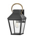 Hinkley Dawson Outdoor Wall Lantern Traditional Black Burnished Bronze accent IP44 1x E27-1