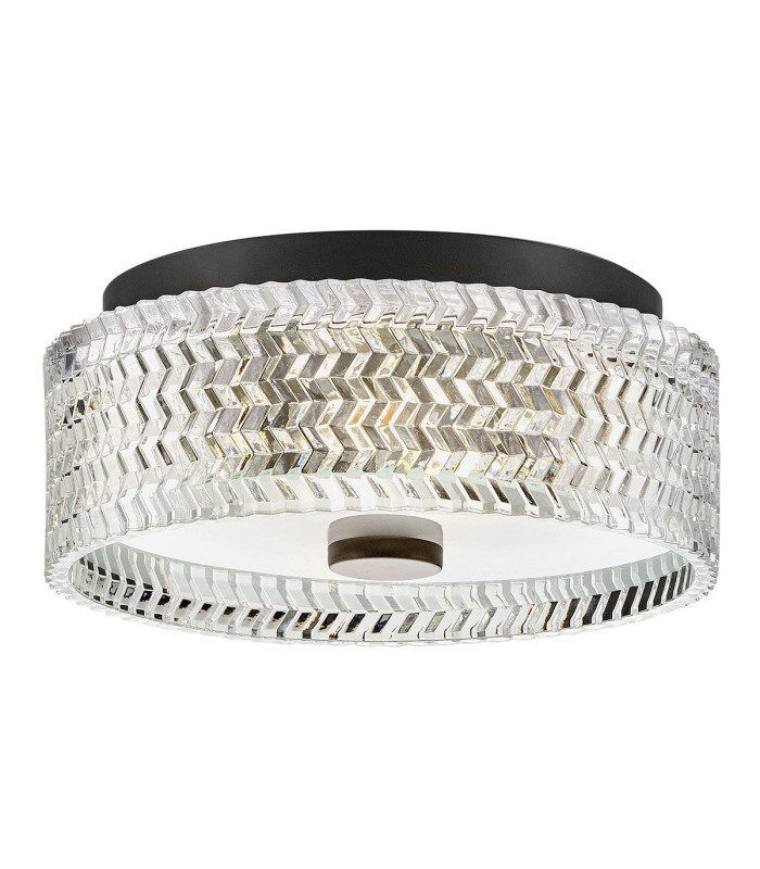 Hinkley Elle Cylindrical Ceiling Light Contemporary Black 2x E27-1