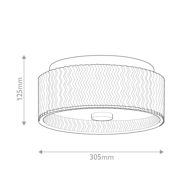 Hinkley Elle Cylindrical Ceiling Light Contemporary Black 2x E27-3