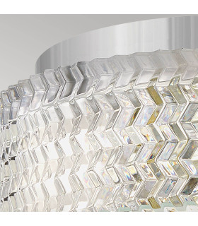 Hinkley Elle Cylindrical Ceiling Light Contemporary Chrome 2x E27-2