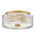 Hinkley Elle Cylindrical Ceiling Light Contemporary Heritage Brass 2x E27-1