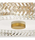 Hinkley Elle Cylindrical Ceiling Light Contemporary Heritage Brass 2x E27-4