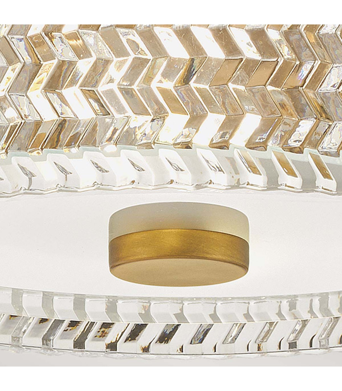 Hinkley Elle Cylindrical Ceiling Light Contemporary Heritage Brass 2x E27-4