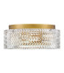 Hinkley Elle Cylindrical Ceiling Light Contemporary Heritage Brass 2x E27-6