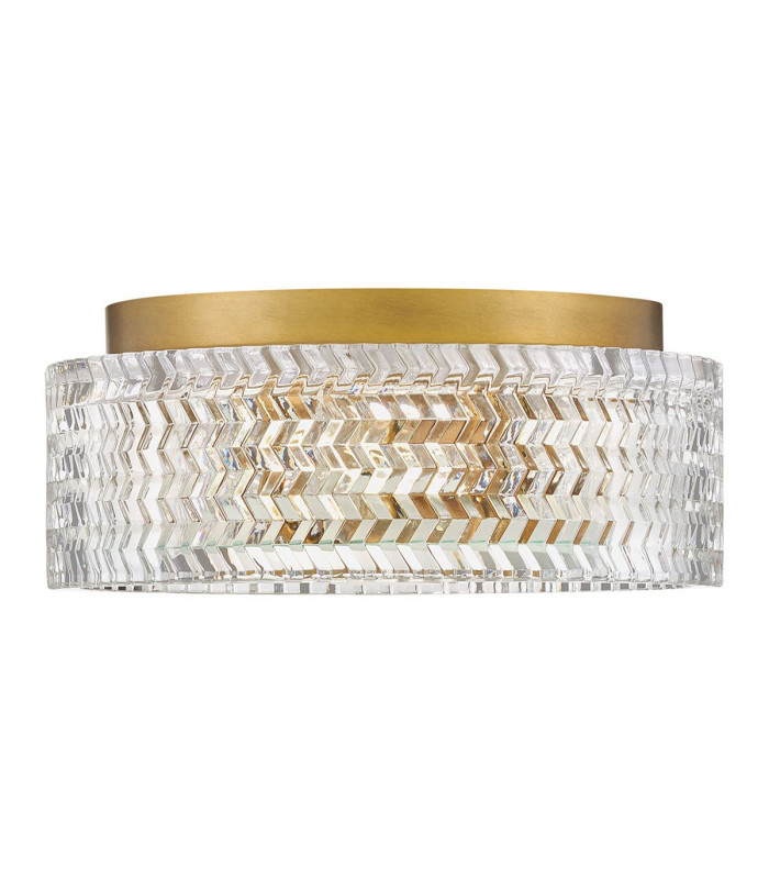 Hinkley Elle Cylindrical Ceiling Light Contemporary Heritage Brass 2x E27-6