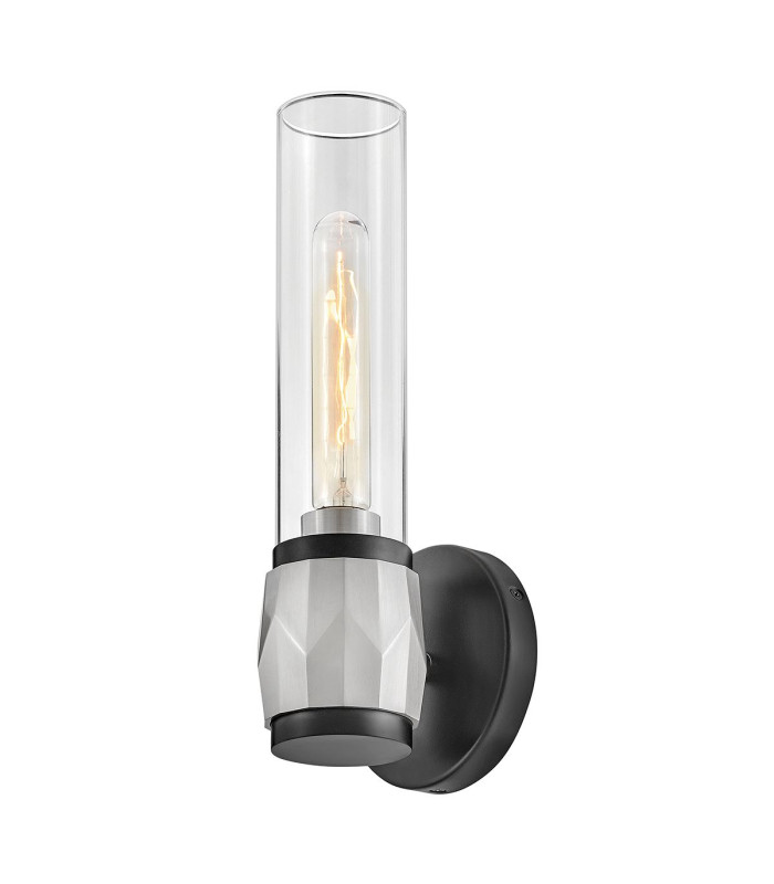 Hinkley Ellison Bathroom Wall Lamp Contemporary Black Brushed Nickel IP44 1x E27-5