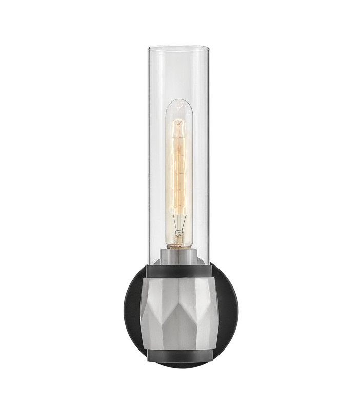 Hinkley Ellison Bathroom Wall Lamp Contemporary Black Brushed Nickel IP44 1x E27-6