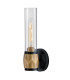Hinkley Ellison Bathroom Wall Lamp Contemporary Black Heritage Brass IP44 1x E27-1
