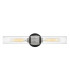 Hinkley Ellison Bathroom Wall Lamp Contemporary Black Brushed Nickel IP44 2x E27-1