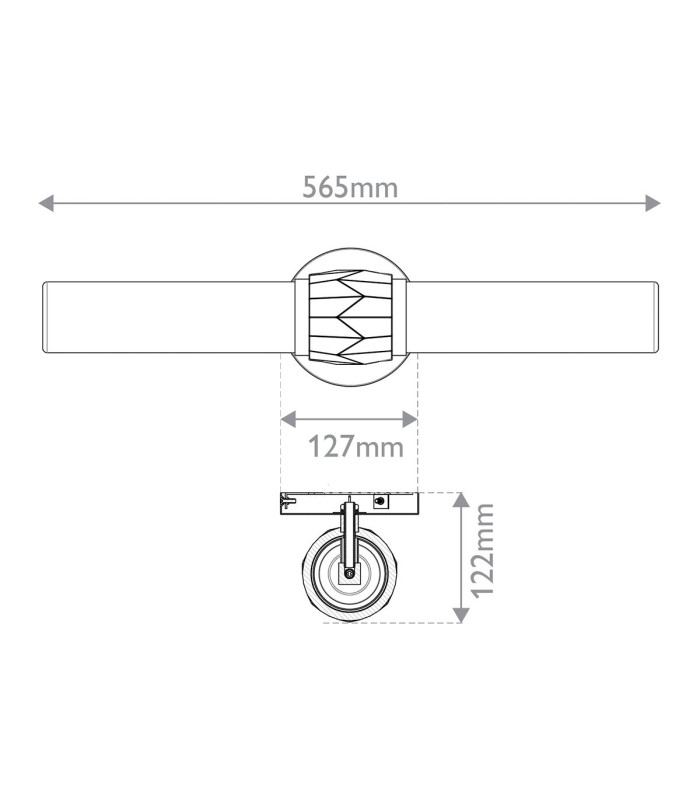 Hinkley Ellison Bathroom Wall Lamp Contemporary Black Heritage Brass IP44 2x E27-3