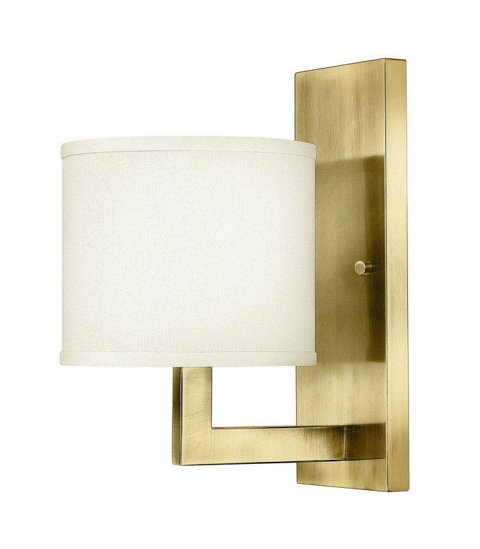 Hinkley Hampton Wall Lamp with Shade Classic Brushed Brass 1x E27-1
