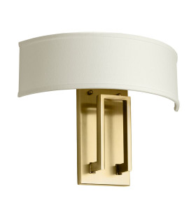 Hinkley Hampton Wall Lamp with Shade Classic Brushed Brass 2x E14-1