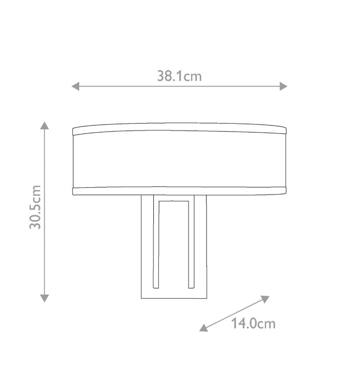 Hinkley Hampton Wall Lamp with Shade Classic Brushed Brass 2x E14-3