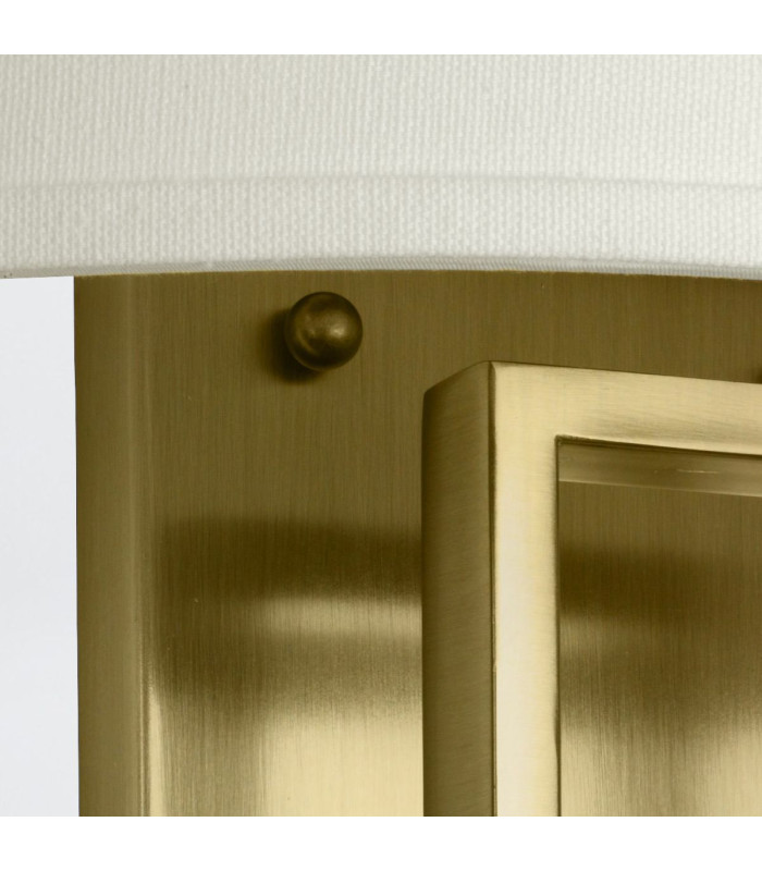 Hinkley Hampton Wall Lamp with Shade Classic Brushed Brass 2x E14-4