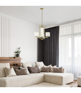 Hinkley Hampton Pendant Ceiling Light Classic Brushed Brass 4x E27-2