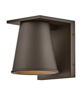 Hinkley Hans Outdoor Wall Down Lamp Contemporary Architectural Bronze 2700K IP44 1x GU10-1