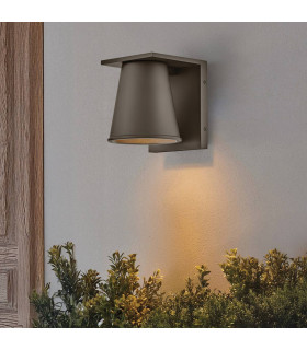 Hinkley Hans Outdoor Wall Down Lamp Contemporary Architectural Bronze 2700K IP44 1x GU10-2
