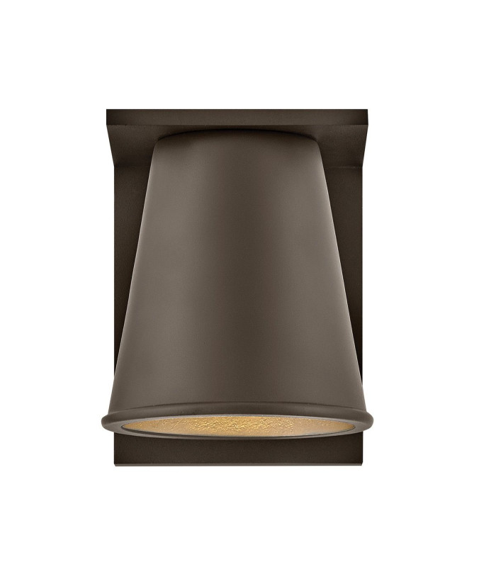 Hinkley Hans Outdoor Wall Down Lamp Contemporary Architectural Bronze 2700K IP44 1x GU10-5