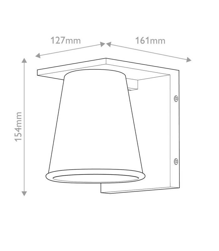 Hinkley Hans Outdoor Wall Down Lamp Contemporary Textured White 2700K IP44 1x GU10-3
