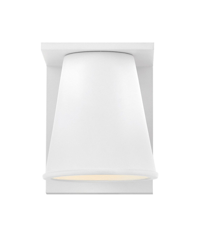 Hinkley Hans Outdoor Wall Down Lamp Contemporary Textured White 2700K IP44 1x GU10-5