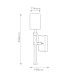 Hinkley Moore Candle Wall Lamp Traditional Heritage Brass Ivory Linen Shade 1x E14-3