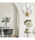Hinkley Moore Candle Wall Lamp Traditional Heritage Brass Ivory Linen Shade 3x E14-2