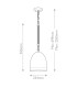 Hinkley Nash Dome Pendant Ceiling Light Traditional Heritage Brass 1x E27-3