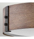 Hinkley Sawyer Cylindrical Ceiling Light Traditional Sequoia wood effect rust Iron accents IP44 3x E14-5