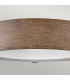 Hinkley Sawyer Cylindrical Ceiling Light Traditional Sequoia wood effect rust Iron accents IP44 3x E14-6