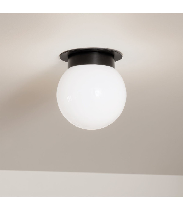 Kichler Albers Globe Ceiling Light Contemporary Black 1x E27-5