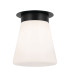 Kichler Albers Semi Flush Ceiling Light Contemporary Black 1x E27-1
