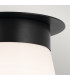 Kichler Albers Semi Flush Ceiling Light Contemporary Black 1x E27-6