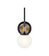 Kichler Benno Bathroom Wall Lamp Contemporary Black Champagne Bronze 3000K IP44 1x G9-4