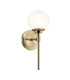Kichler Benno Bathroom Wall Lamp Contemporary Champagne Bronze 3000K IP44 1x G9-1