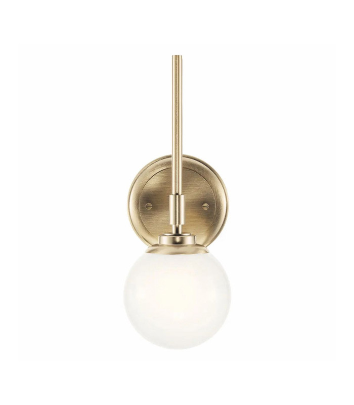 Kichler Benno Bathroom Wall Lamp Contemporary Champagne Bronze 3000K IP44 1x G9-5
