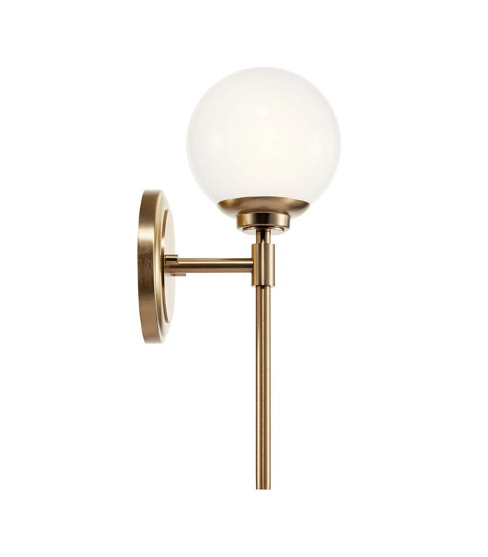 Kichler Benno Bathroom Wall Lamp Contemporary Champagne Bronze 3000K IP44 1x G9-6