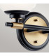 Kichler Benno Bathroom Wall Lamp Contemporary Black Champagne Bronze 3000K IP44 2x G9-6