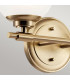 Kichler Benno Bathroom Wall Lamp Contemporary Champagne Bronze 3000K IP44 2x G9-4