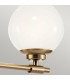 Kichler Benno Bathroom Wall Lamp Contemporary Champagne Bronze 3000K IP44 2x G9-5