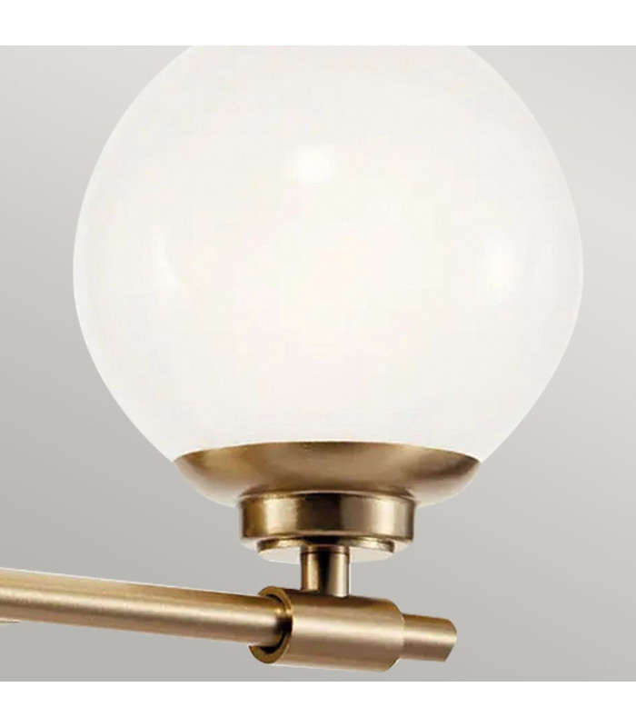 Kichler Benno Bathroom Wall Lamp Contemporary Champagne Bronze 3000K IP44 2x G9-5
