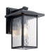 Kichler Cappanna Medium Outdoor Wall Lantern Traditional Textured Black IP44 1x E27-1