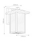 Kichler Cappanna Medium Outdoor Wall Lantern Traditional Textured Black IP44 1x E27-3