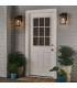 Kichler Cappanna Medium Outdoor Wall Lantern Traditional Textured Black IP44 1x E27-4