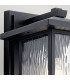 Kichler Cappanna Medium Outdoor Wall Lantern Traditional Textured Black IP44 1x E27-6