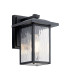 Kichler Cappanna Small Outdoor Wall Lantern Traditional Textured Black IP44 1x E27-1
