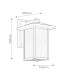 Kichler Cappanna Small Outdoor Wall Lantern Traditional Textured Black IP44 1x E27-3