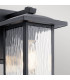 Kichler Cappanna Small Outdoor Wall Lantern Traditional Textured Black IP44 1x E27-6