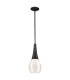 Kichler Deela Slim Pendant Ceiling Light Contemporary Black 1x E27-1
